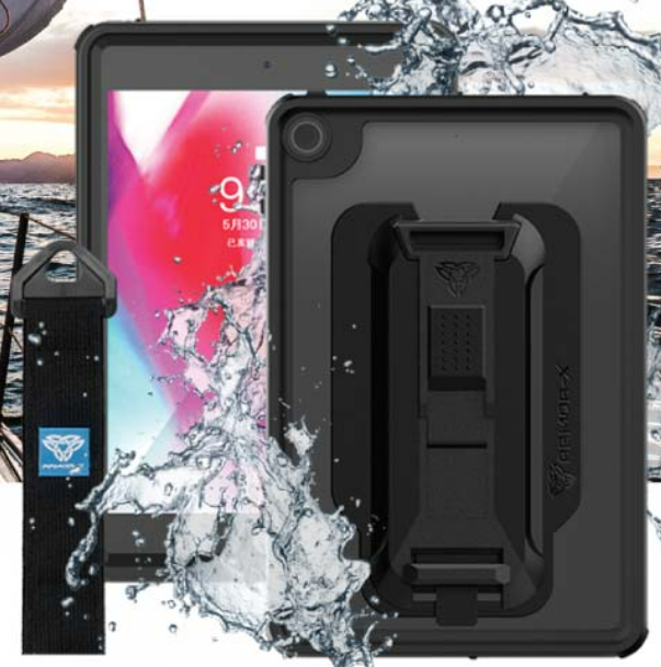 Armor-X Mount System vedenpitävä suojakotelo iPad mini 4 musta kiinnitysjärjestelmä