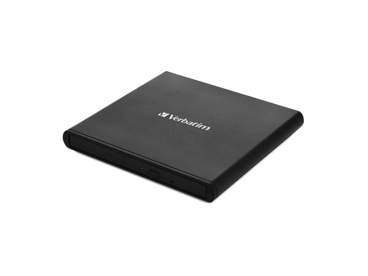 Verbatim External Slimline CD DVD Writer musta USB-optinen asema