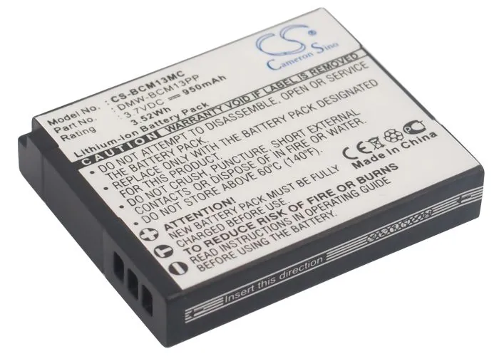 Cameron Sino CS-BCM13MC 950mAh Li-Ion vaihtoakku Panasonic DMW-BCM13