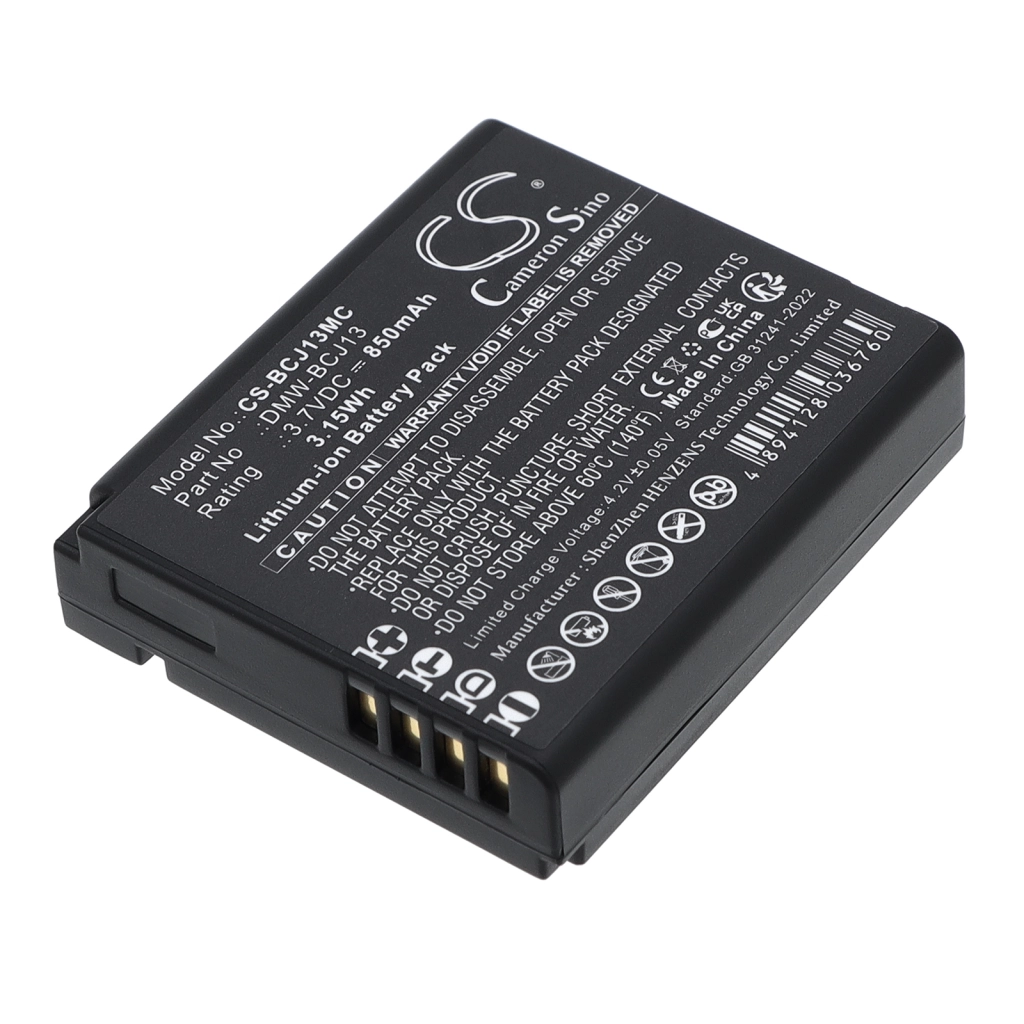 Cameron Sino CS-BCJ13MC 850mAh Li-Ion vaihtoakku Panasonic DMW-BCJ13 musta