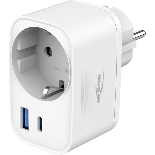 ASNMANN 20W USB-C pikalaturi pistorasia-adapteri - valkoinen