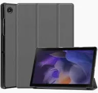 Samsung Galaxy Tab A8 Book suojakotelo - tummanharmaa