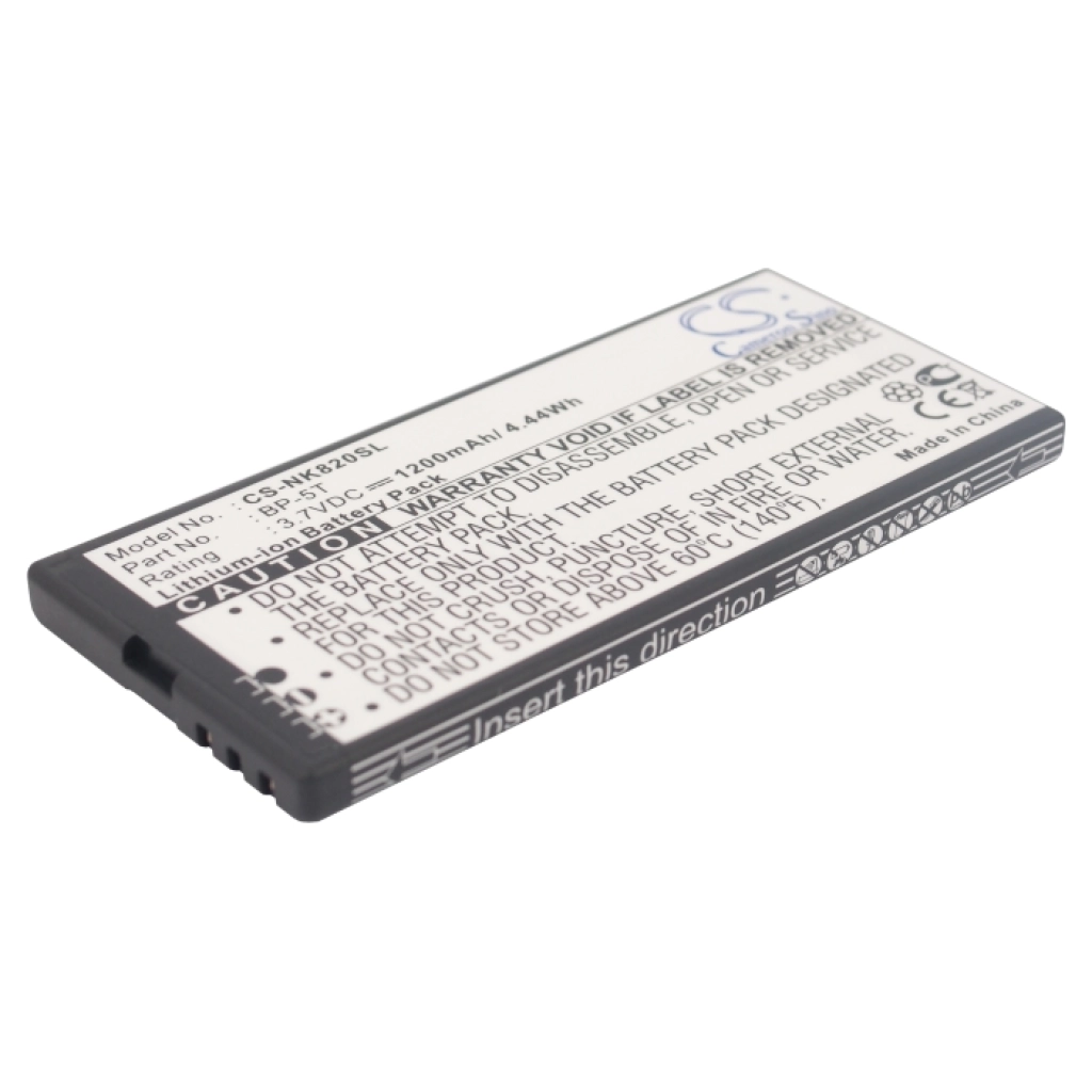 Cameron Sino CS-NK820SL 1200mAh Li-Ion vaihtoakku Nokia BP-5T harmaa