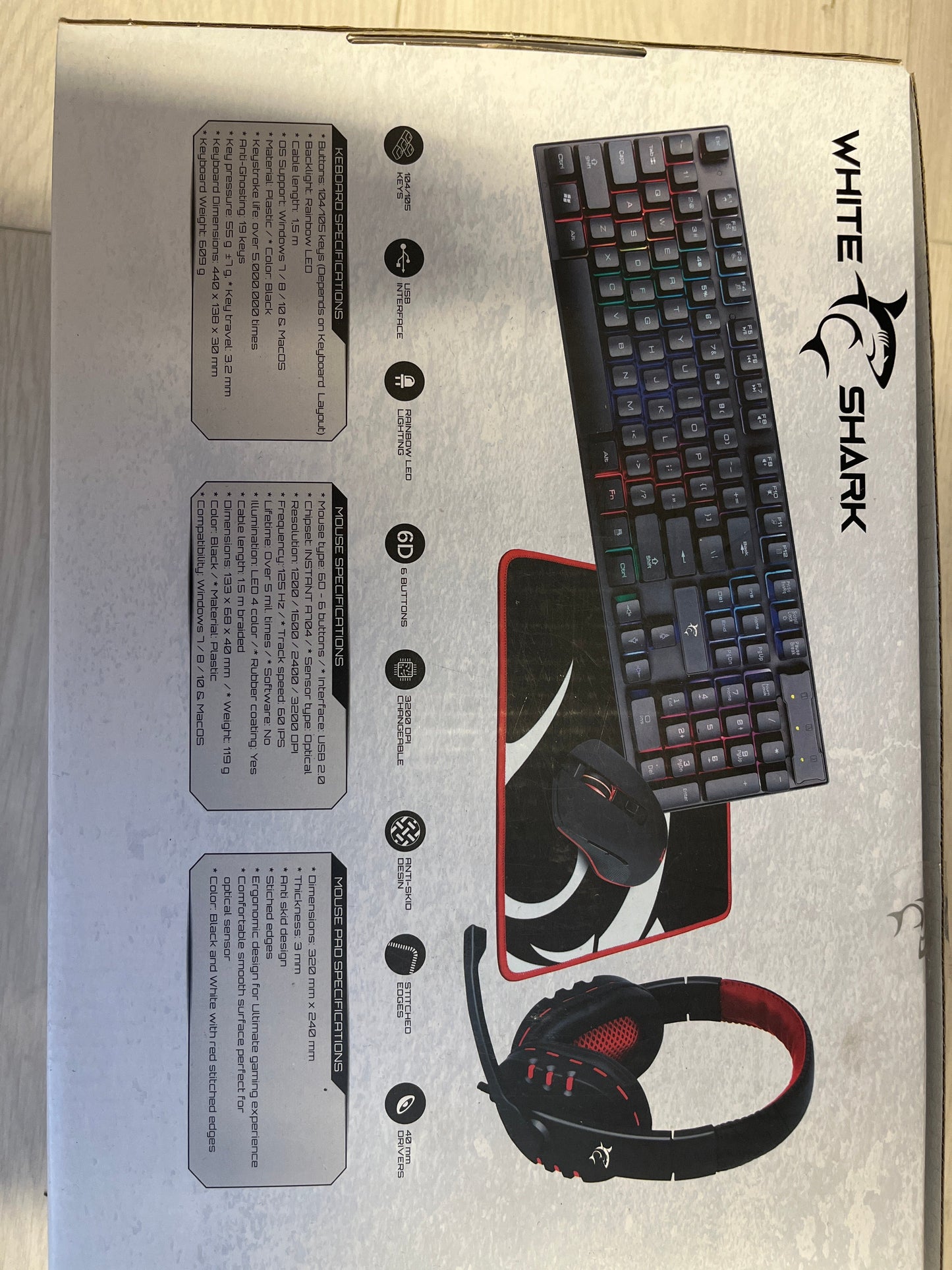 White Shark Comanche 3 – 4 in 1 Gaming Combo