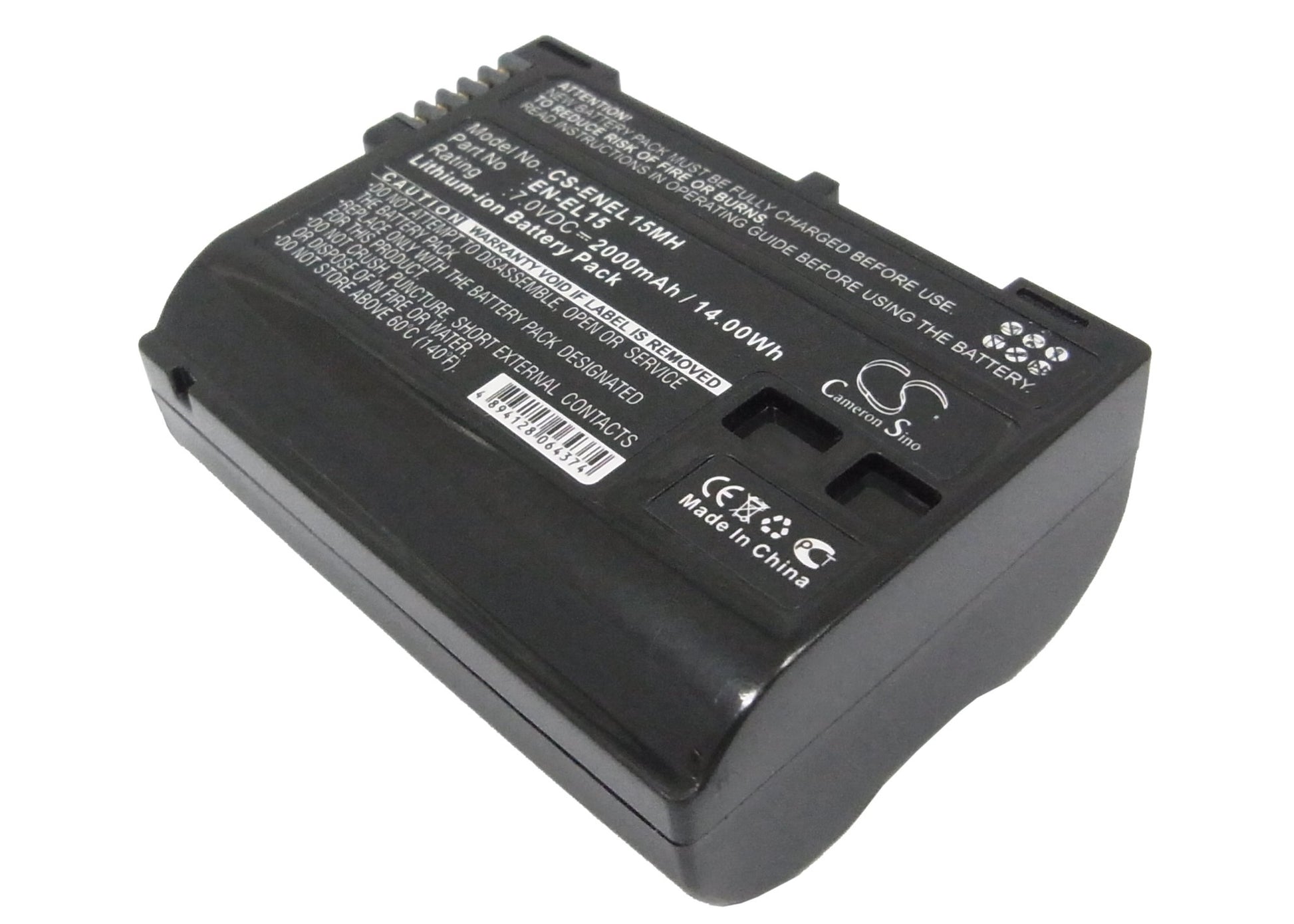 CS-ENEL15MH EN-EL15, Nikon EN-EL15, 2000 mAh Akku - DigiShop