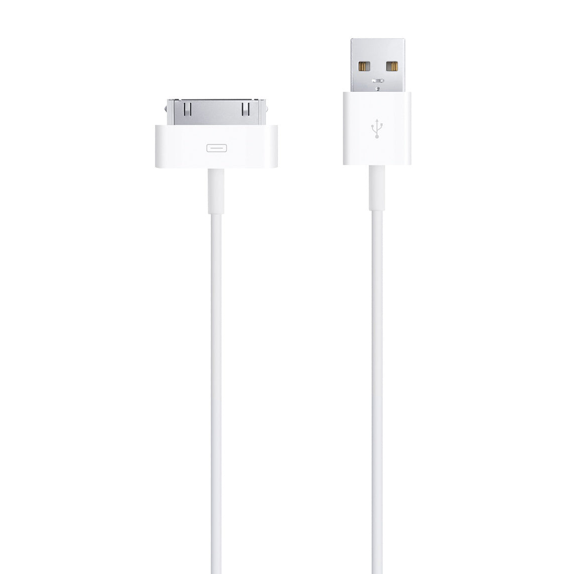 USB A to 30-pin iPhone Dock Cable, 1.5m, white - DigiShop