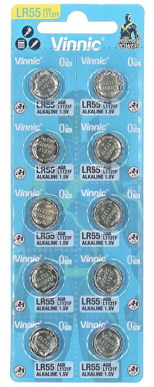 Vinnic LR55 1.5V Alkaline Battery 1 kpl - DigiShop