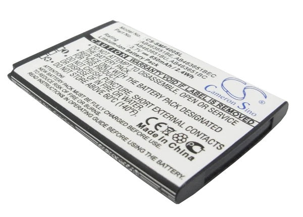 CS-SMF400SL AB463651BE, Samsung F400, 650 mAh Bttery - DigiShop