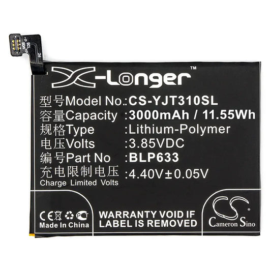 CS-YJT310SL BLP633, One Plus 3T, 3000 mAh Battery - DigiShop