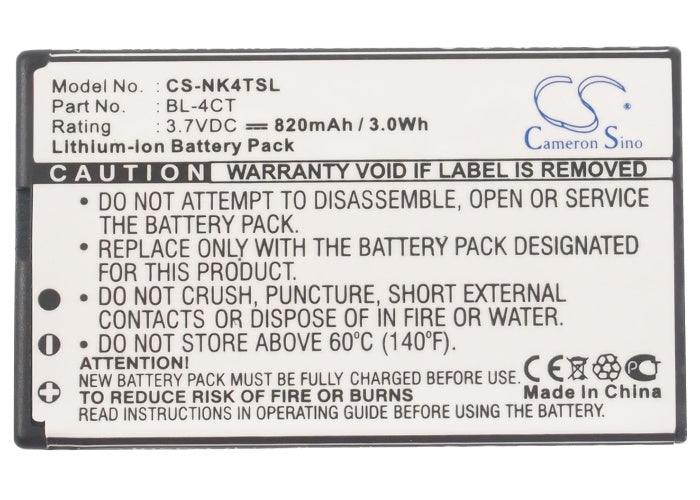 CS-NK4TSL BL-4CT, NOKIA 7210 Supernova, 8200 mAh Battery - DigiShop