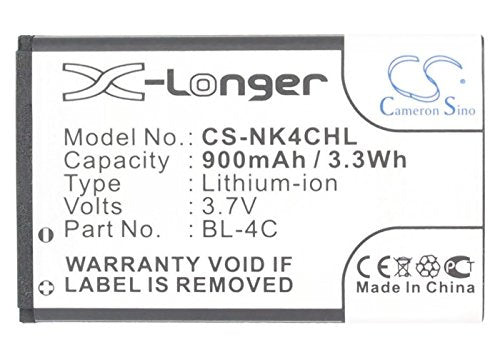 CS-NK4CHL BL-4C, NOKIA 2650, 900 mAh Battery - DigiShop