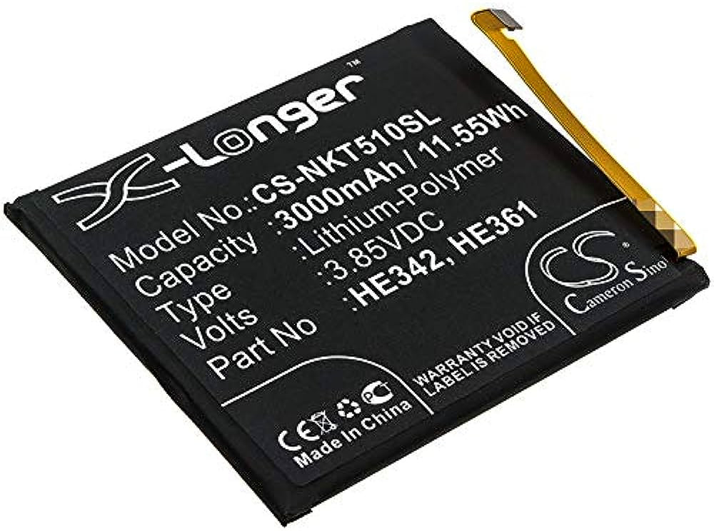 CS-NKT510SL HE342, HE361, NOKIA 5.1 Plus, 3000 mAh Battery - DigiShop