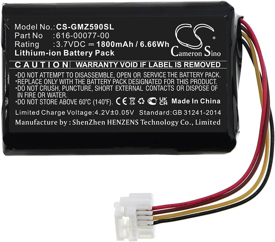 CS-GMZ590SL 616-00077-00,GARMIN ZUMO 590, 1800 mAh Battery - DigiShop