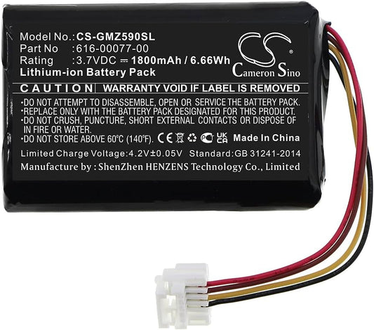 CS-GMZ590SL 616-00077-00,GARMIN ZUMO 590, 1800 mAh Battery - DigiShop