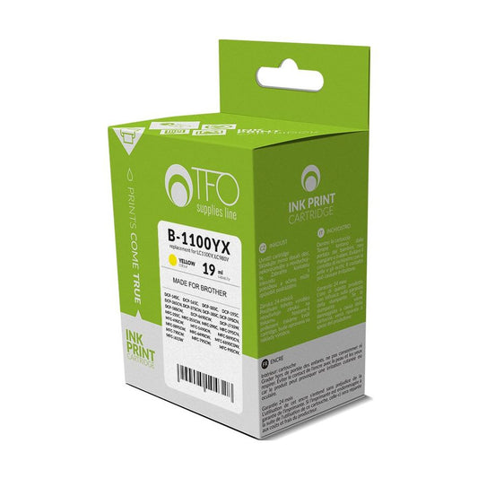 TFO Tulostinmuste Brother B-1199YX 19ml - LC1100Y / LC980Y Keltainen - DigiShop