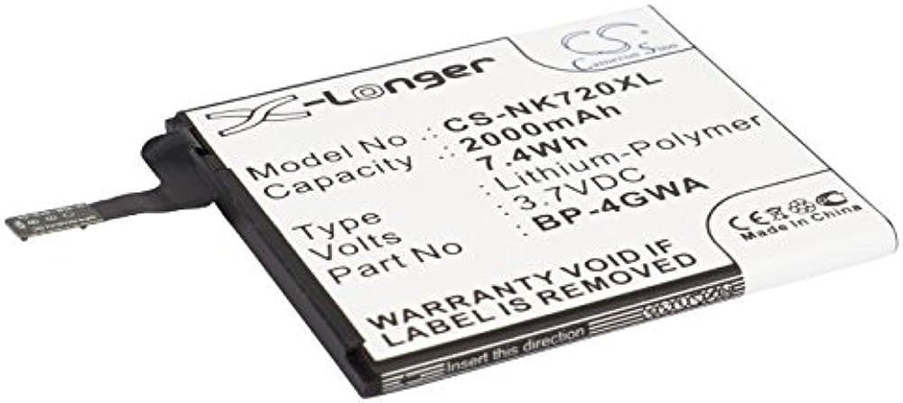 CS-NK720XL BP-4GWA, Nokia Lumia 625, Lumia 720, 2000 mAh Akku - DigiShop