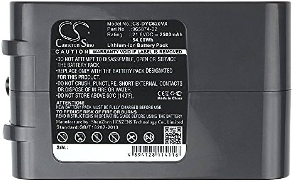 CS-DYC620VX 965874-02, DYSON Vacum, 2500 mAh Akku - DigiShop