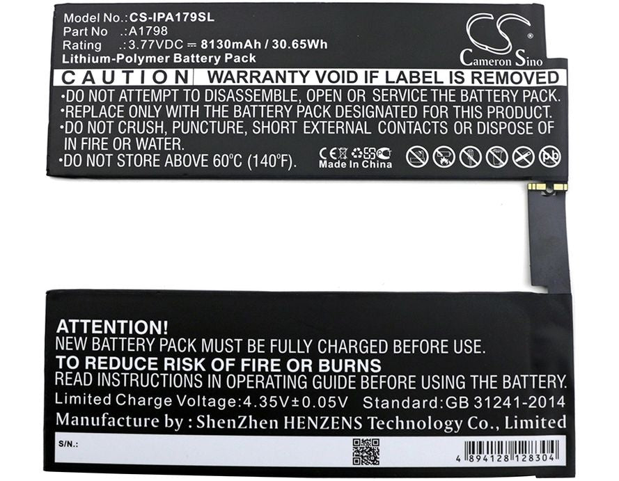 CS-IPA179SL A1798, iPad Pro 10.5" (2017), 8130 mAh Akku - DigiShop