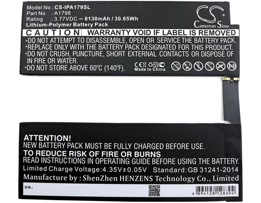 CS-IPA179SL A1798, iPad Pro 10.5" (2017), 8130 mAh Akku - DigiShop