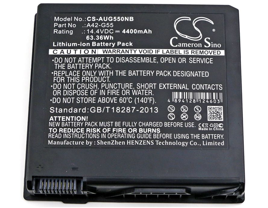 CS-AUG550NB A42-G55, Asus G55, 4400mAh Akku - DigiShop