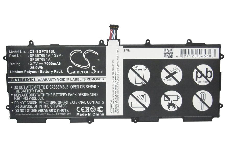 CS-SGP751SL SP3676B1A(1S2P), SP3676B1A, Samsung Galaxy Note 10.1 LTE, Tab 2, 7000 mAh Akku - DigiShop
