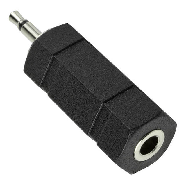 Äänisovitin 3,5 mm uros - 2,5 mm naaras musta