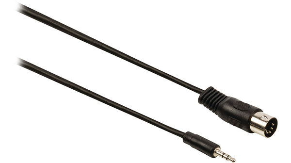 Valueline DIN Audio cable Stereo, 5-pin plug - 3.5 mm Jack male connector, 1M