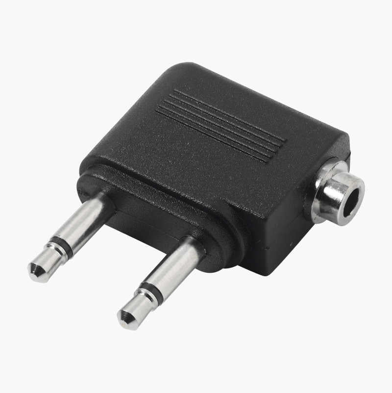 Aircraft adapter 3.5 mm to 2 x 3.5 mm