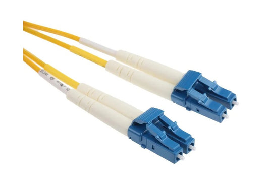 Deltaco OS2 valokuitukaapeli, LC – LC duplex, yksimuoto, 9/125, 4m keltainen