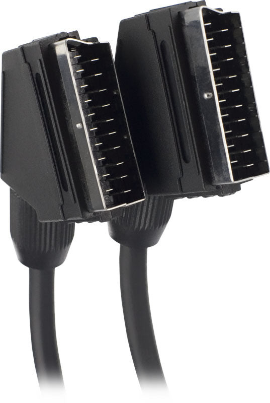 Valueline SCART Video Cable, SCART male to SCART male), 0.5M musta