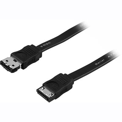 Deltaco SATA - eSATA, kaapeli/adapteri, 1M musta